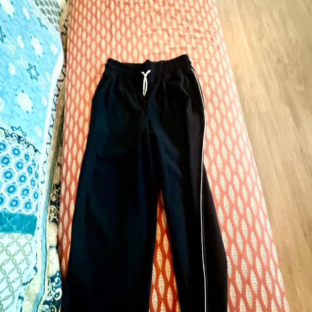 Women’s Black Drawstring Track Pants